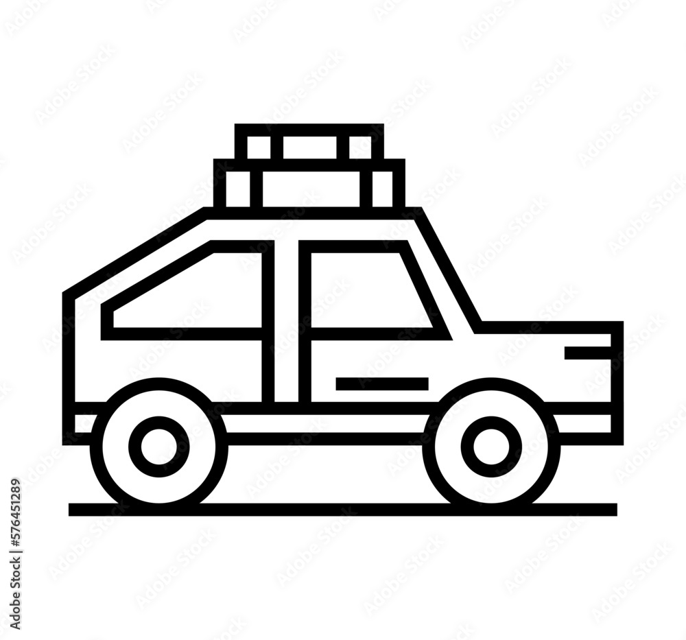 car with luggage car with luggage