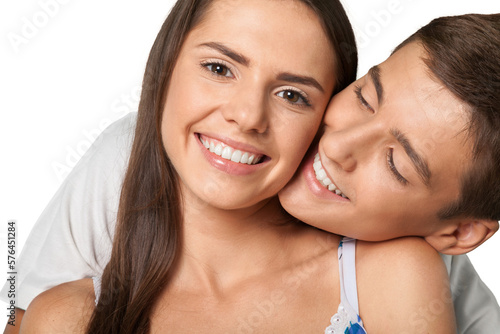 Portrait of Happy Smiling Young Couple