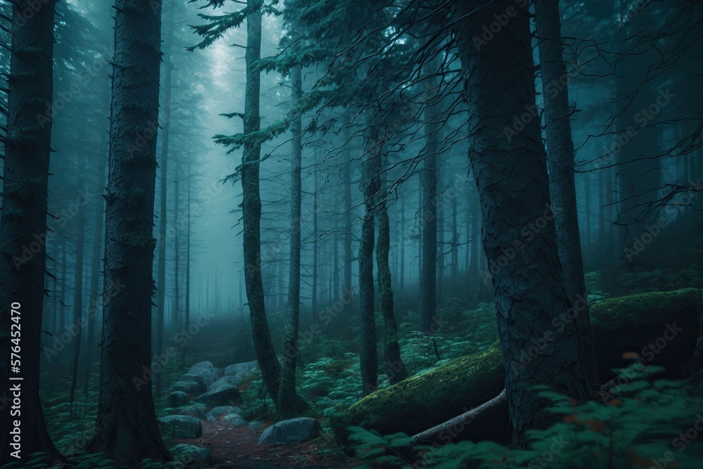 Scary Canadian Forest, generative AI