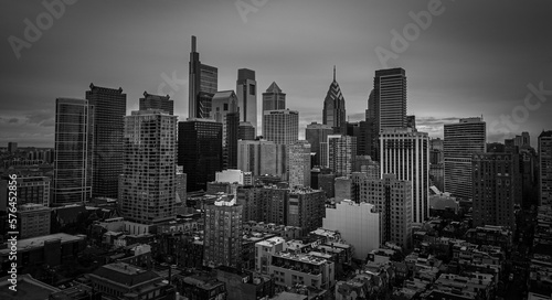 City Center of Philadelphia - aerial view - street photoraphy