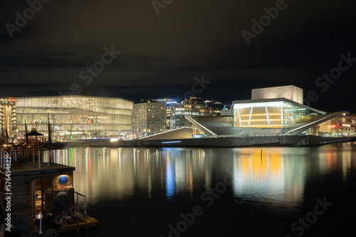 Canvas Print Oslo Downtown Skyline, Norway