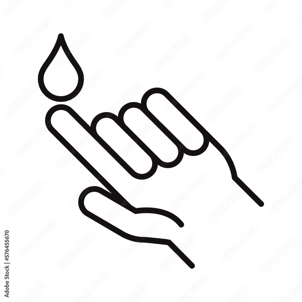 blood drop finger blood drop finger