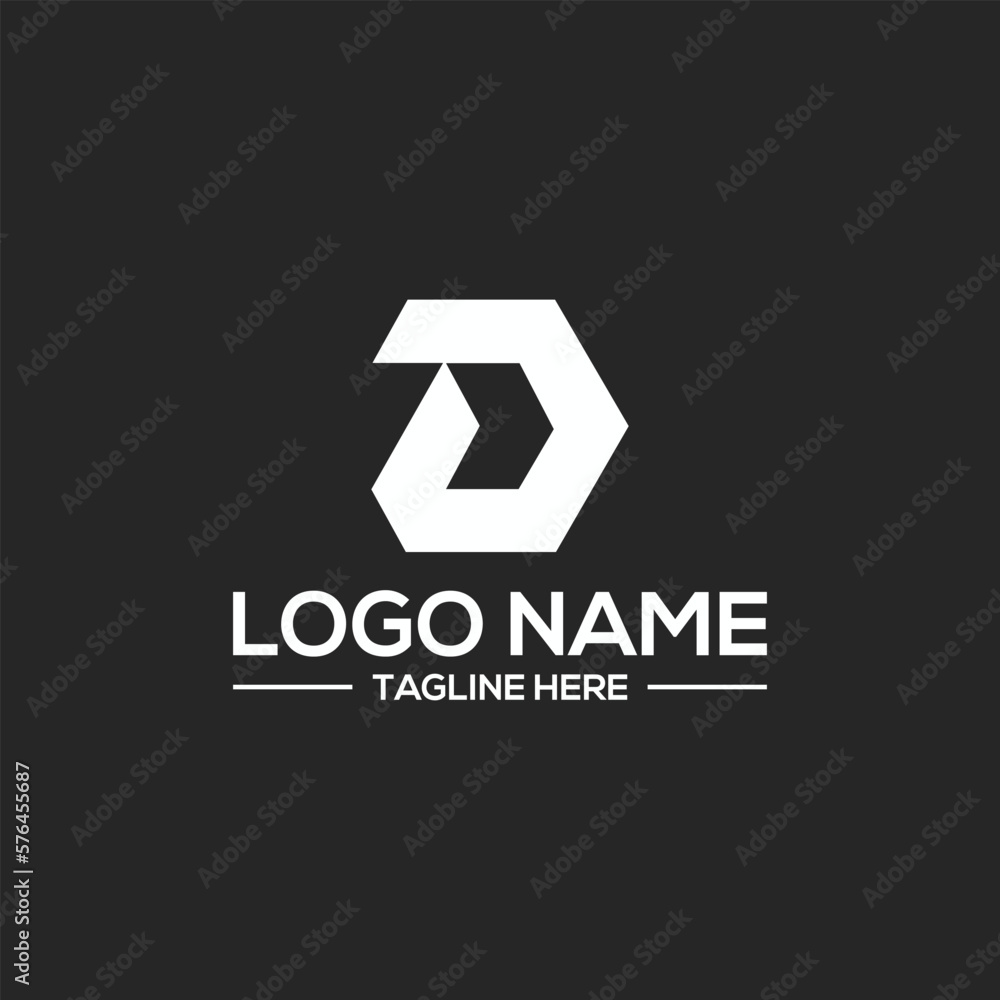 Fototapeta premium creative D logo designs
