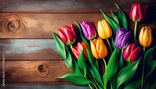 bouquet of tulips Generate Ai