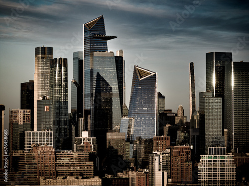 Modern Hudson Yards district in Manhattan - street photoraphy Fototapet