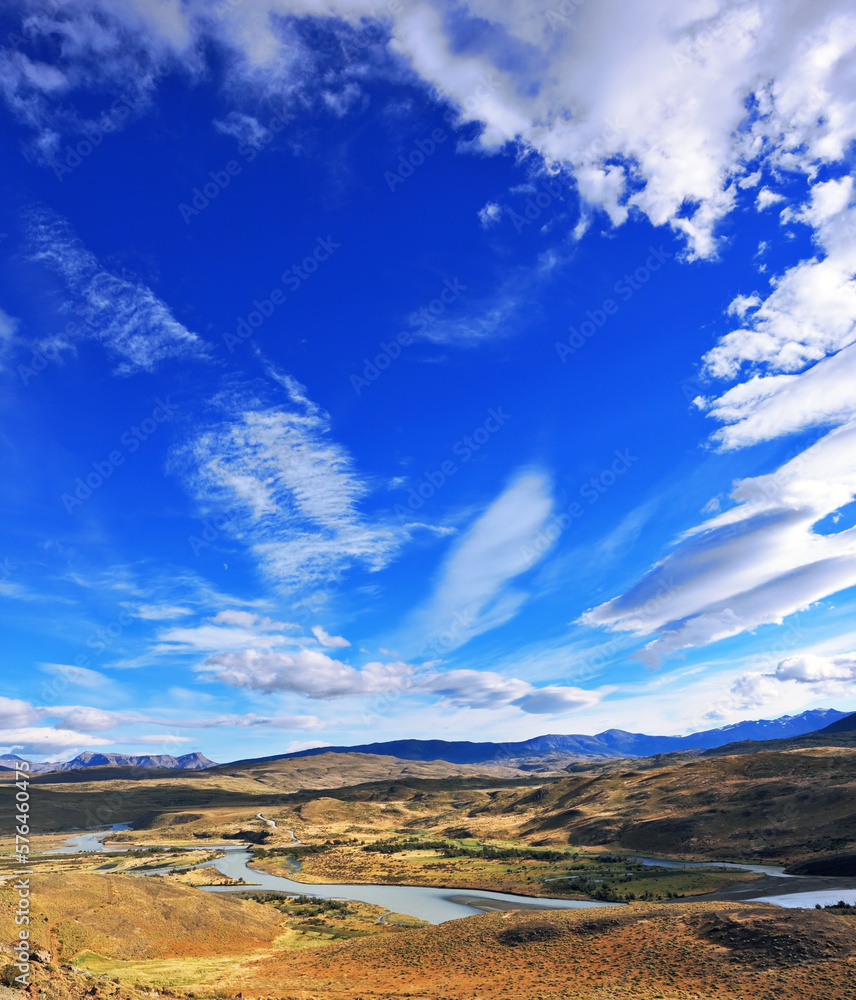 Fototapeta premium The national park Torres del Paine.