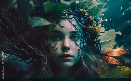 Mystical Mermaids in an Underwater Wonderland: An Enchanting Scene