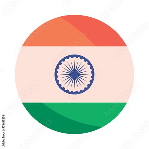 round indian flag