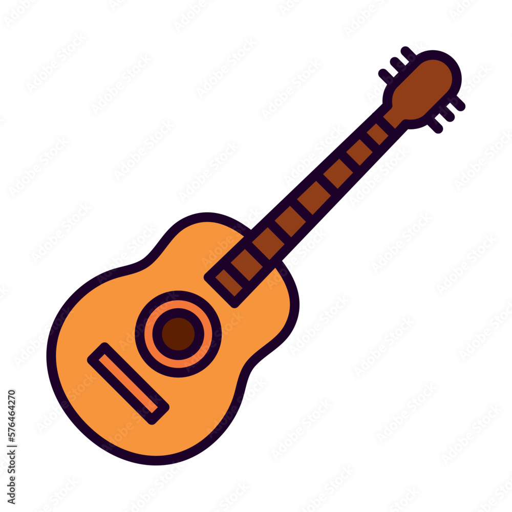 Fototapeta premium guitar icon isolated