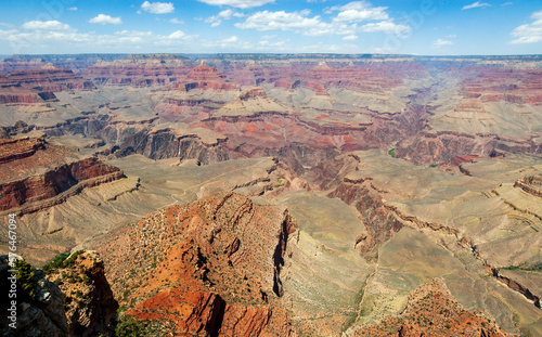 Overlook on the Rim's Edge of Grand Canyon National Park