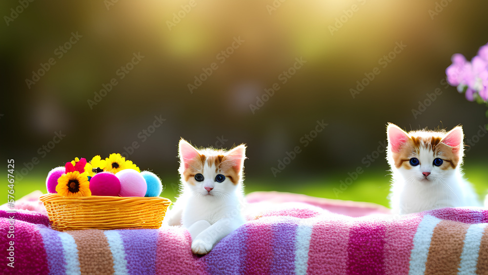 This adorable photo captures the playful interaction between cute