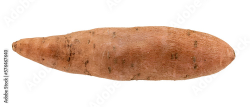 isolated close-up photo sweet potato