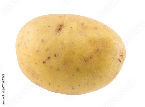 isolated close-up photo potato