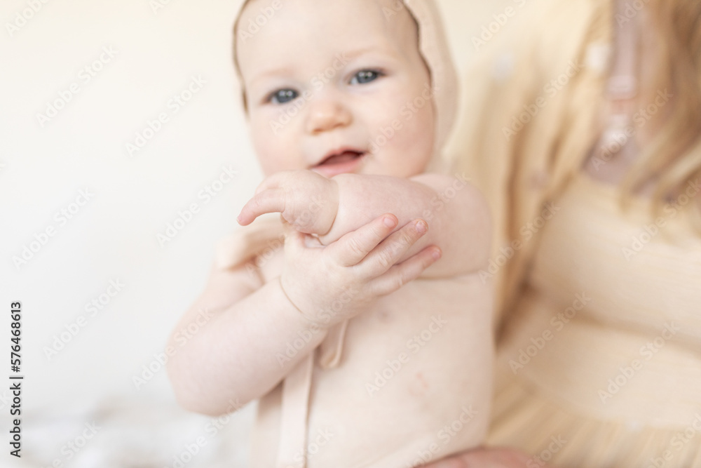 close up of baby hands with disability limb difference close up of baby hands with disability limb difference