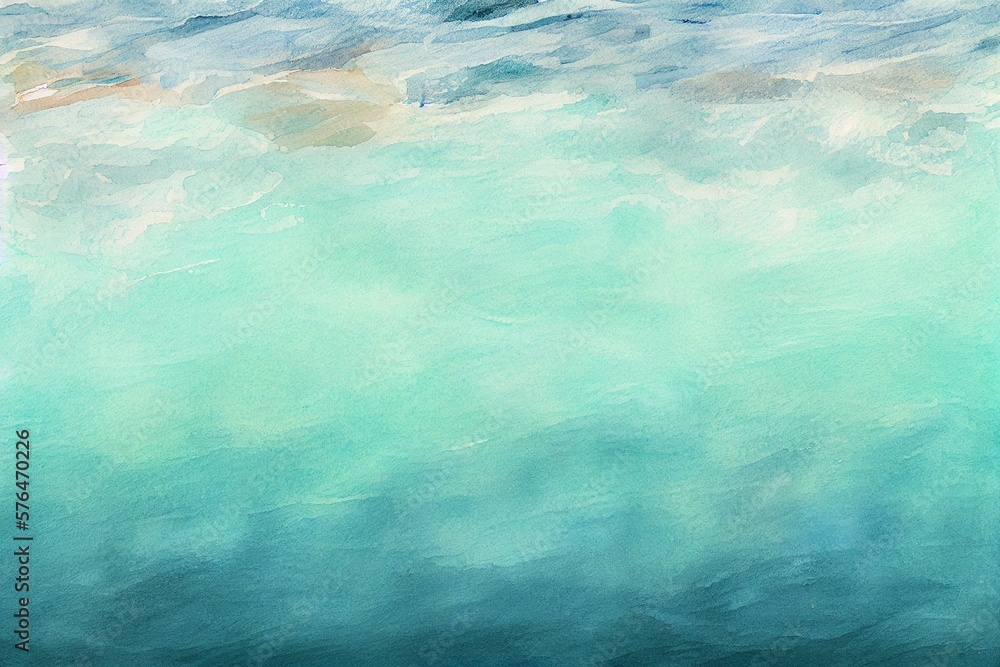 background image of water surface, extreme resolution, watercolor style AI Generated