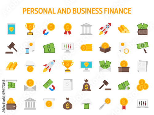 Collection of design elements for Personal and Business Finance