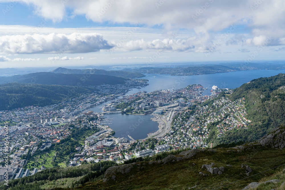 View from Ulriken over Bergen View from Ulriken over Bergen