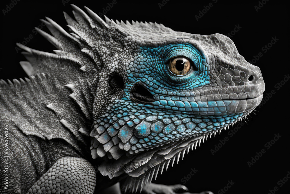 close up of a iguana made with generative ai close up of a iguana made with generative ai