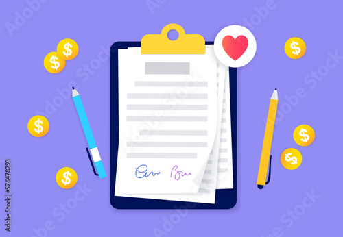 Legal marriage document