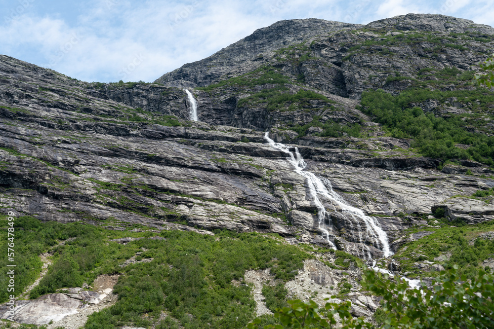Obraz premium Gletscherbach am Nigardsbreen