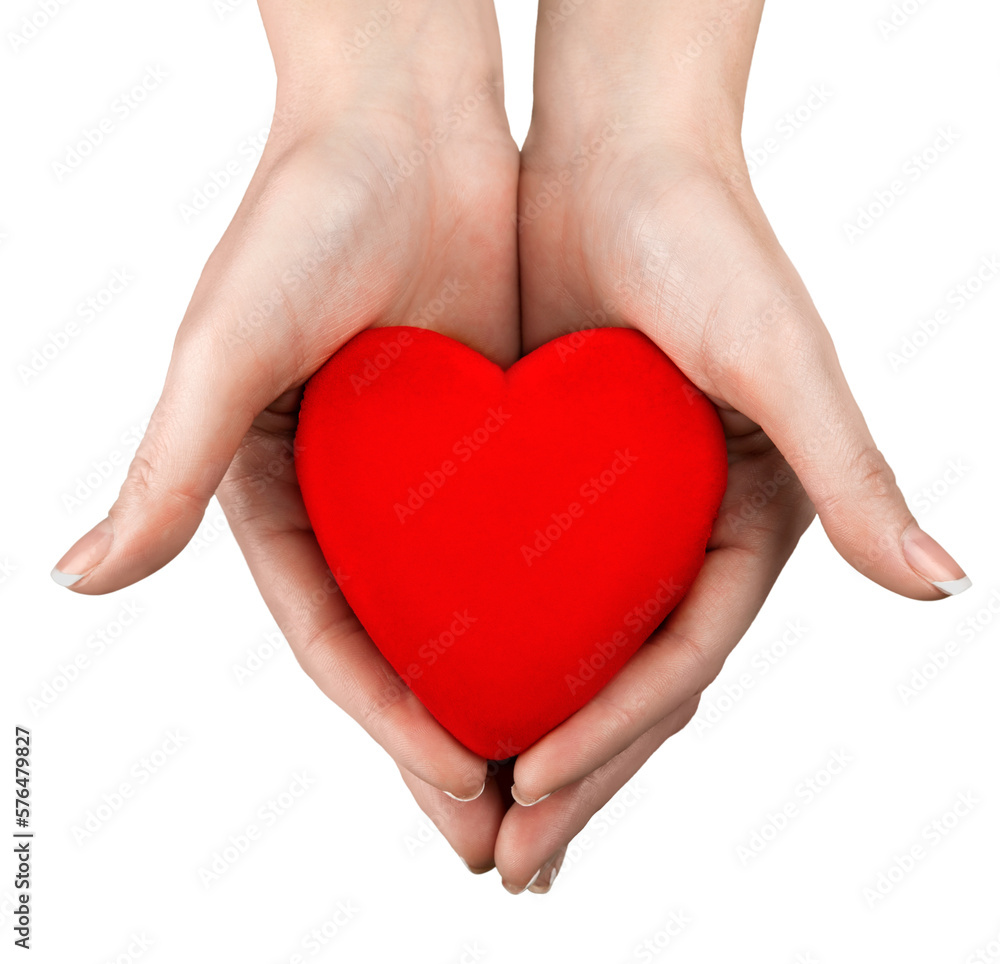 Closeup of a Woman Holding a Heart Closeup of a Woman Holding a Heart