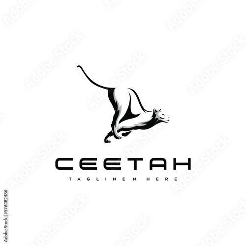 cheetah logo running attack design inspiration