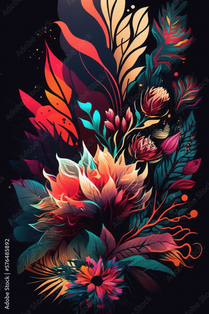 abstract floral background abstract floral background