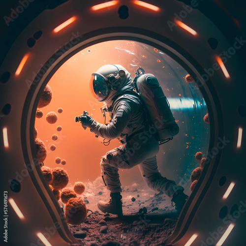 Astronaut in a new world (Generative AI)