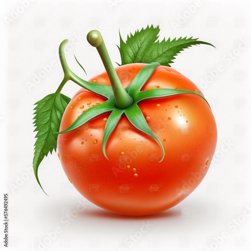 tomato on a white background