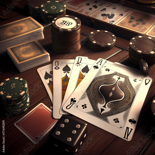 Dice, chips and cards (Generative AI)