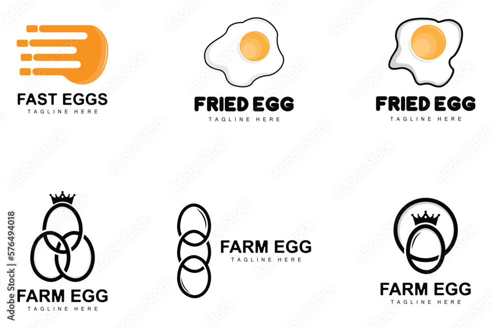 Egg Logo, Egg Farm Design, Chicken Logo, Asian Food Vector Egg Logo, Egg Farm Design, Chicken Logo, Asian Food Vector