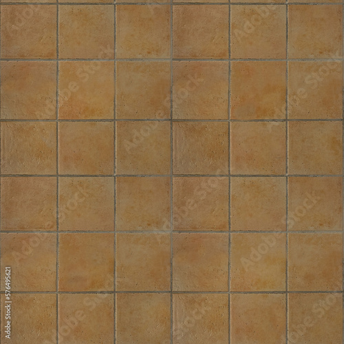 Diffuse Textures - Seamless Pattern of terracotta floor