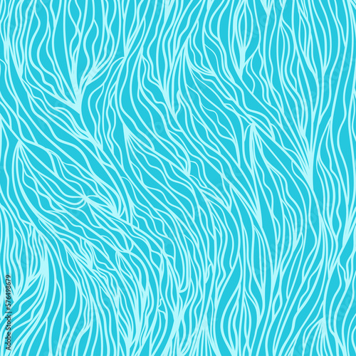 Wavy background. Hand drawn abstract waves. Stripe texture with many lines. Waved pattern. Colored illustration for banners  flyers or posters