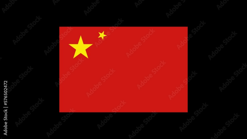China flag animation green screen chroma key background 4K motion graphics China flag animation green screen chroma key background 4K motion graphics