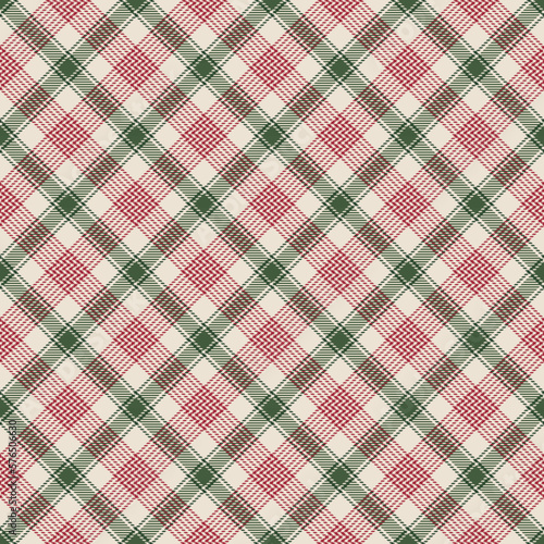 Wallpaper Mural Christmas Plaid Seamless Pattern - Colorful and festive repeating pattern design Torontodigital.ca