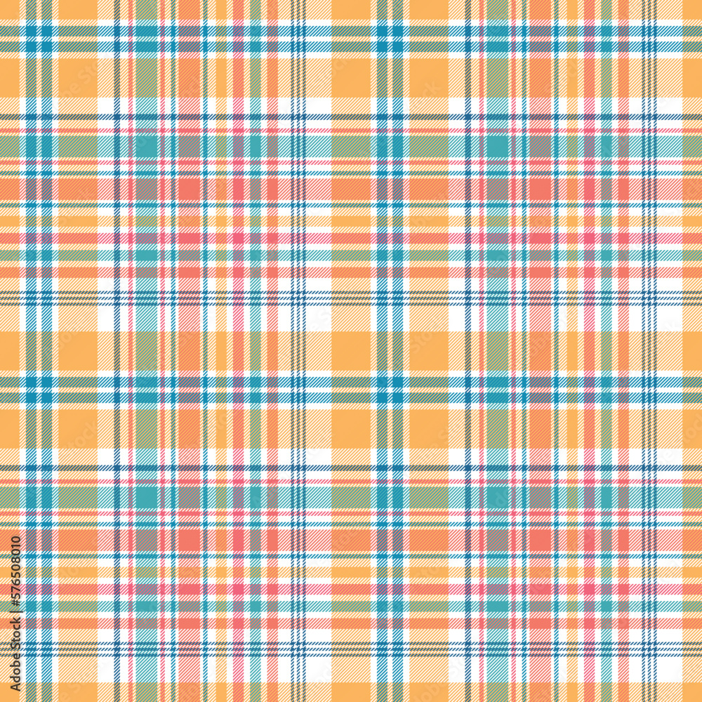 Vibrant Plaid Seamless Pattern - Colorful and bright repeating pattern design Vibrant Plaid Seamless Pattern - Colorful and bright repeating pattern design