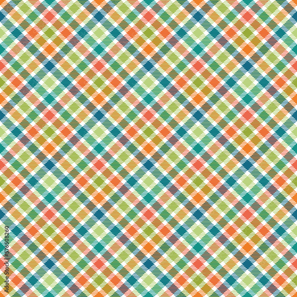 Vibrant Plaid Seamless Pattern - Colorful and bright repeating pattern design Vibrant Plaid Seamless Pattern - Colorful and bright repeating pattern design
