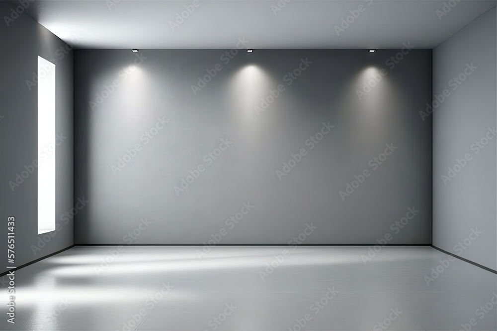 Beautiful minimalist interior with empty frames, wall mockup, Genertive AI Beautiful minimalist interior with empty frames, wall mockup, Genertive AI