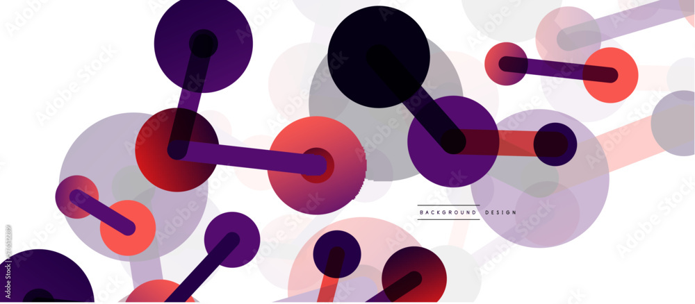 Abstract background. Round dots connected by lines. Trendy techno business template for wallpaper, banner, background or landing Abstract background. Round dots connected by lines. Trendy techno business template for wallpaper, banner, background or landing