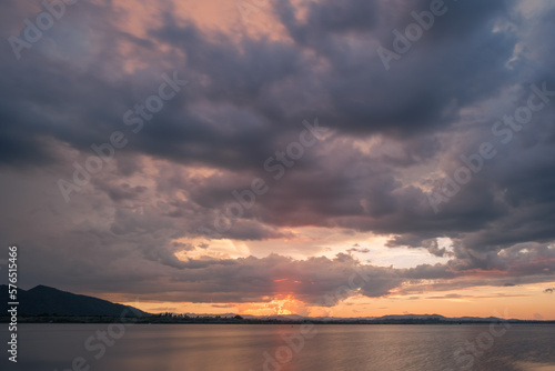 sunset at the beach