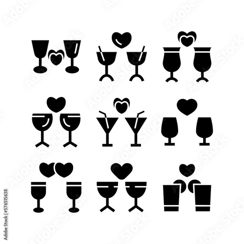 dating valentine icon or logo isolated sign symbol vector illustration - high quality black style vector icons