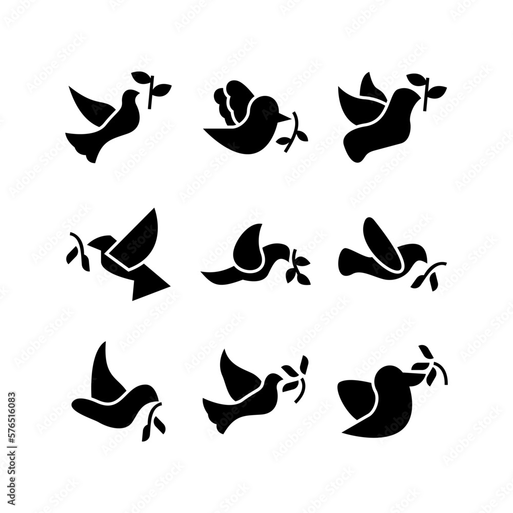 dove icon or logo isolated sign symbol vector illustration - high quality black style vector icons dove icon or logo isolated sign symbol vector illustration - high quality black style vector icons