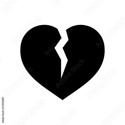 heartbreak icon or logo isolated sign symbol vector illustration - high quality black style vector icons