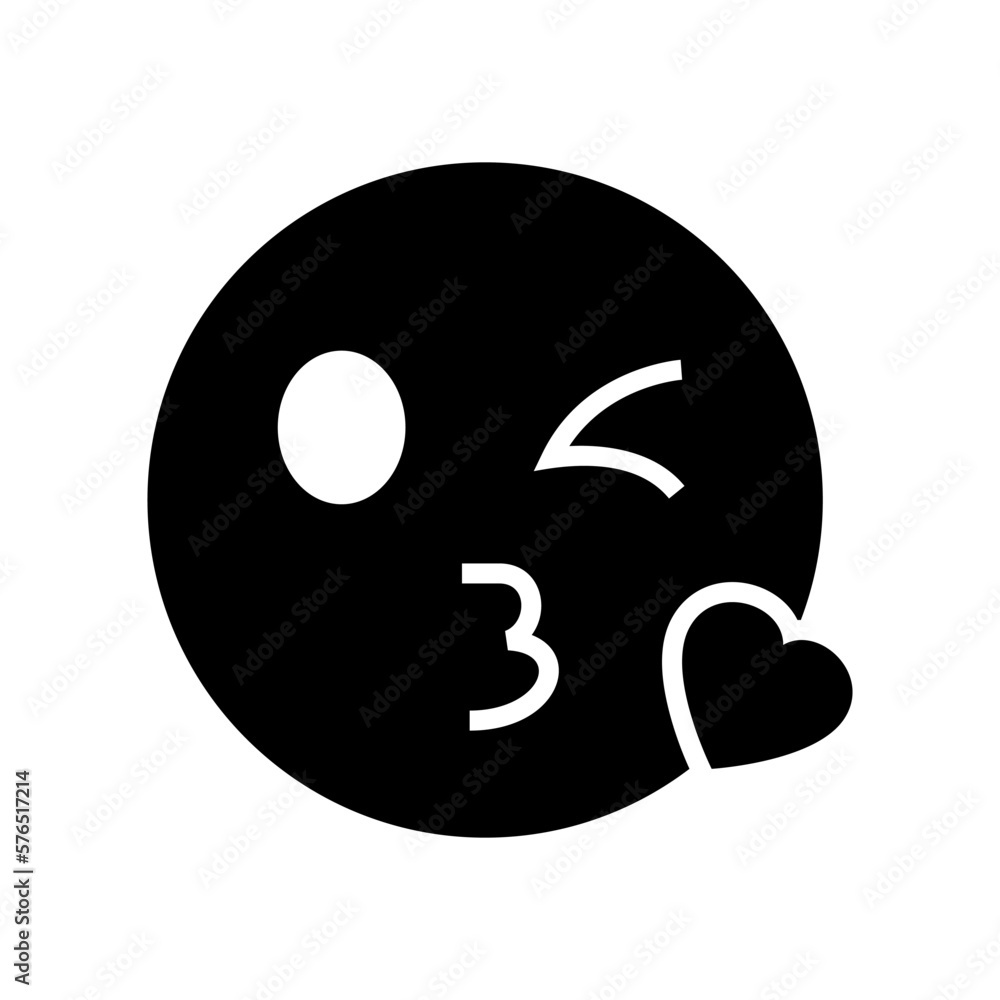 Obraz premium kiss icon or logo isolated sign symbol vector illustration - high quality black style vector icons