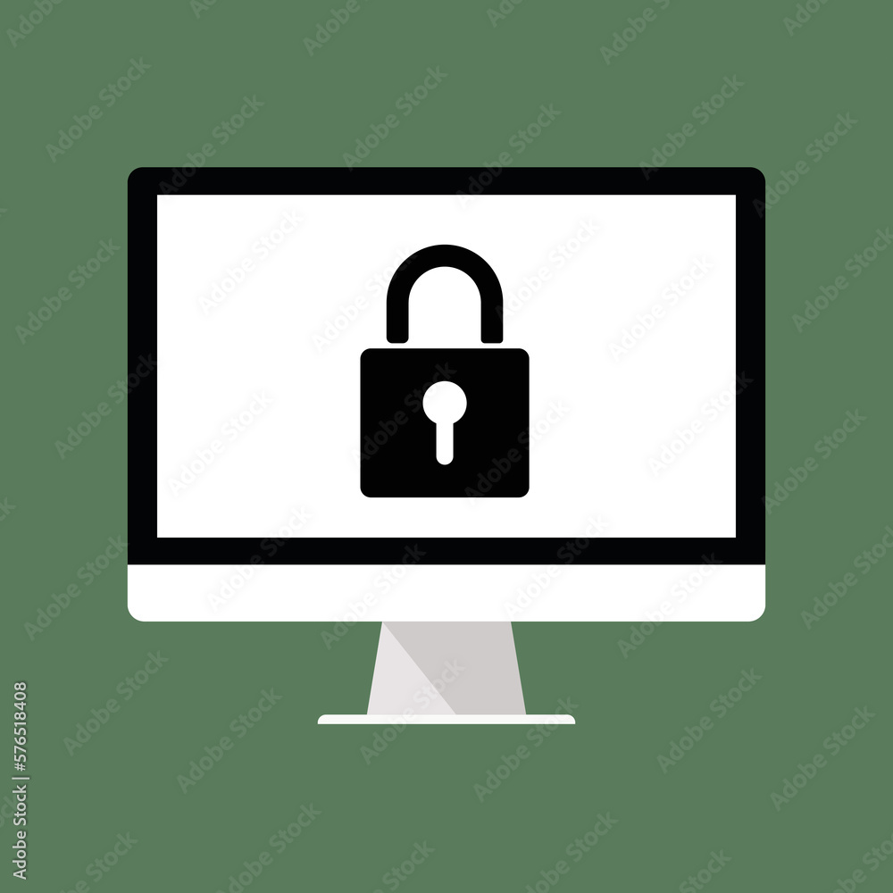 computer lock icon computer lock icon
