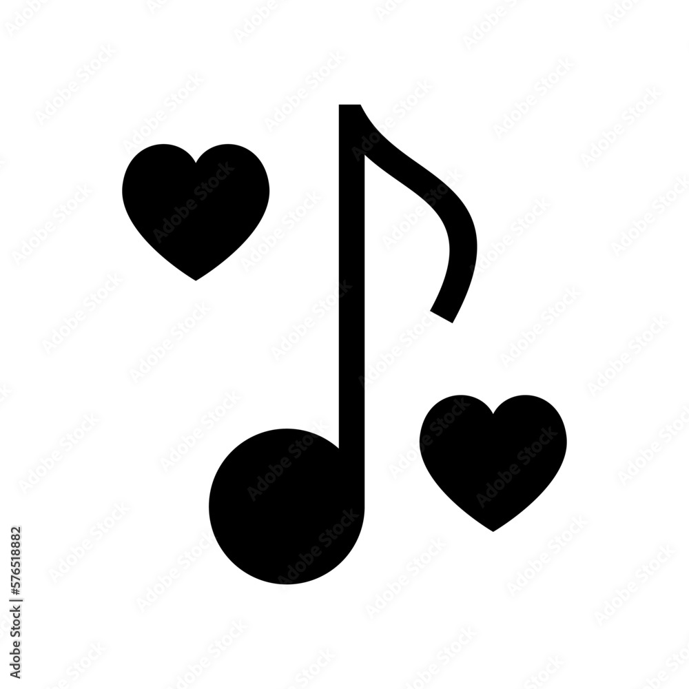 love music icon or logo isolated sign symbol vector illustration - high quality black style vector icons love music icon or logo isolated sign symbol vector illustration - high quality black style vector icons
