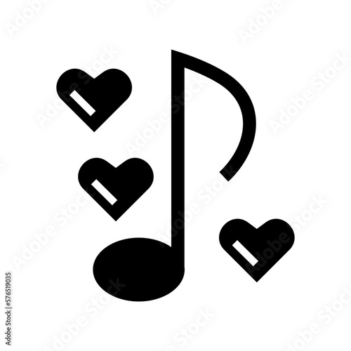 love music icon or logo isolated sign symbol vector illustration - high quality black style vector icons