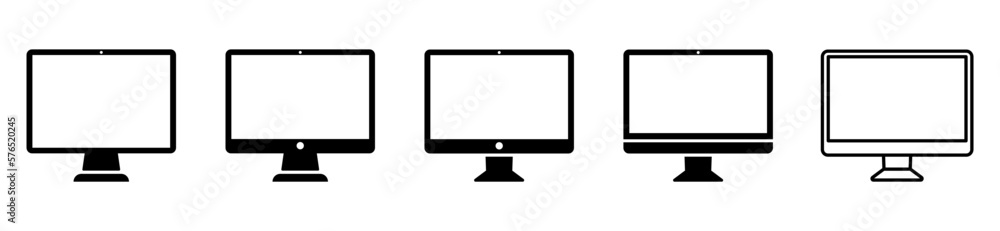 Computer vector icons set Computer vector icons set