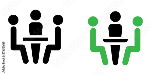 Conference vector icons set
