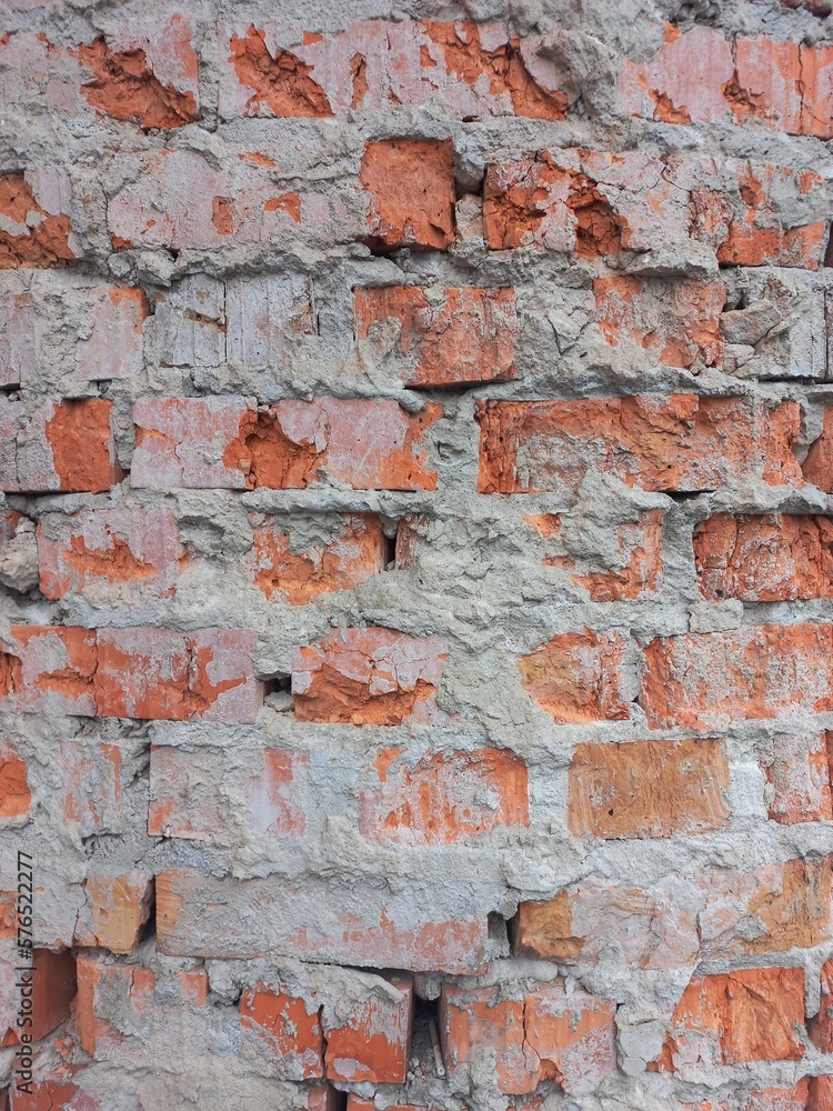 old textured red brick wall old textured red brick wall